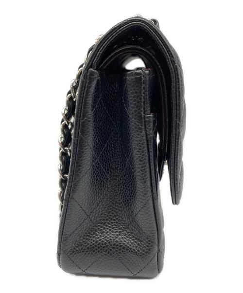 CHANEL（シャネル）CHANEL (シャネル) マトラッセ25 Wフラップチェーンショルダーバッグ ブラック サイズ:25の古着・服飾アイテム