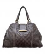 GUCCIグッチ）の古着「グッチシマ トートバッグ」｜ブラウン