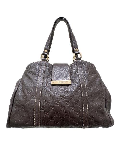 GUCCI（グッチ）GUCCI (グッチ) グッチシマ トートバッグ ブラウンの古着・服飾アイテム