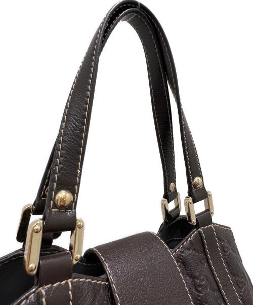 GUCCI（グッチ）GUCCI (グッチ) グッチシマ トートバッグ ブラウンの古着・服飾アイテム