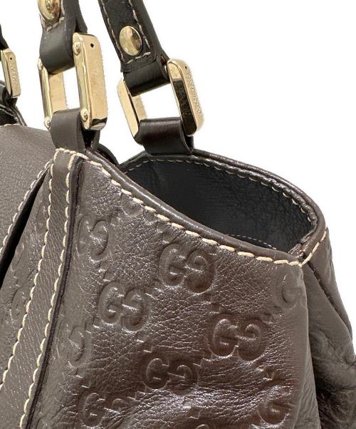 GUCCI（グッチ）GUCCI (グッチ) グッチシマ トートバッグ ブラウンの古着・服飾アイテム