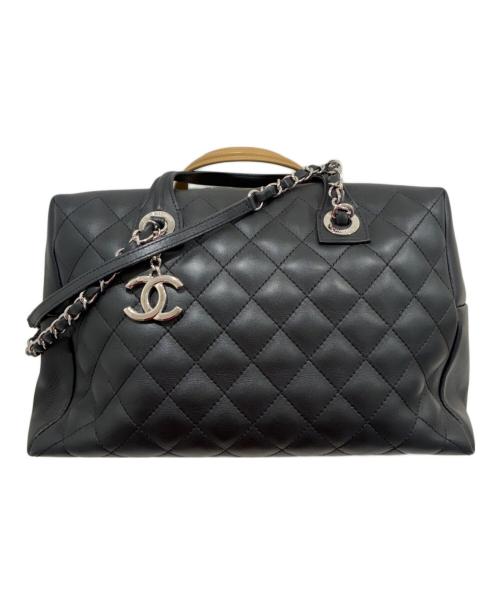 CHANEL（シャネル）CHANEL (シャネル) 2wayバイカラーボストンバッグ/カンボン ブラウン×ブラックの古着・服飾アイテム