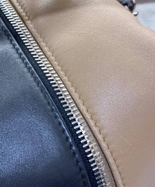 CHANEL（シャネル）CHANEL (シャネル) 2wayバイカラーボストンバッグ/カンボン ブラウン×ブラックの古着・服飾アイテム