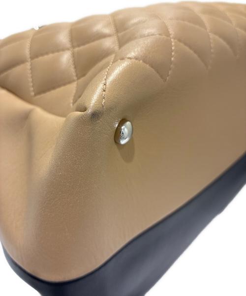 CHANEL（シャネル）CHANEL (シャネル) 2wayバイカラーボストンバッグ/カンボン ブラウン×ブラックの古着・服飾アイテム