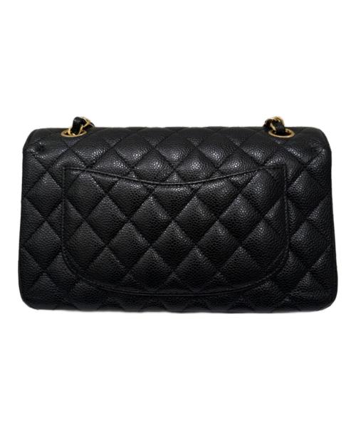 CHANEL（シャネル）CHANEL (シャネル) Wフラップチェーンショルダーバッグ ブラック サイズ:23の古着・服飾アイテム