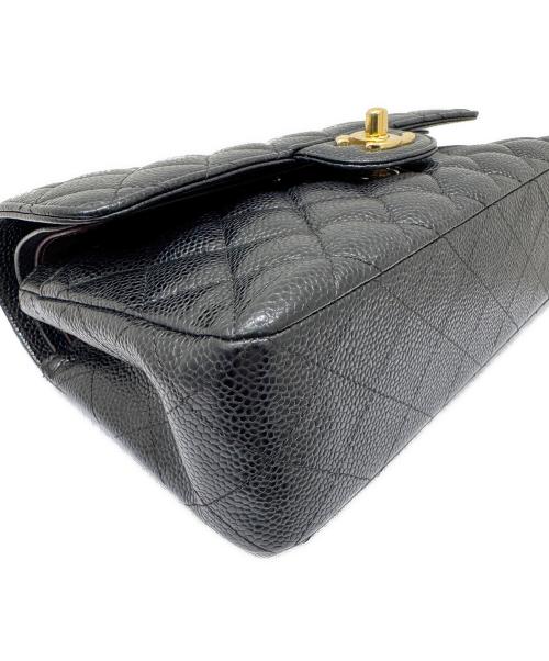 CHANEL（シャネル）CHANEL (シャネル) Wフラップチェーンショルダーバッグ ブラック サイズ:23の古着・服飾アイテム