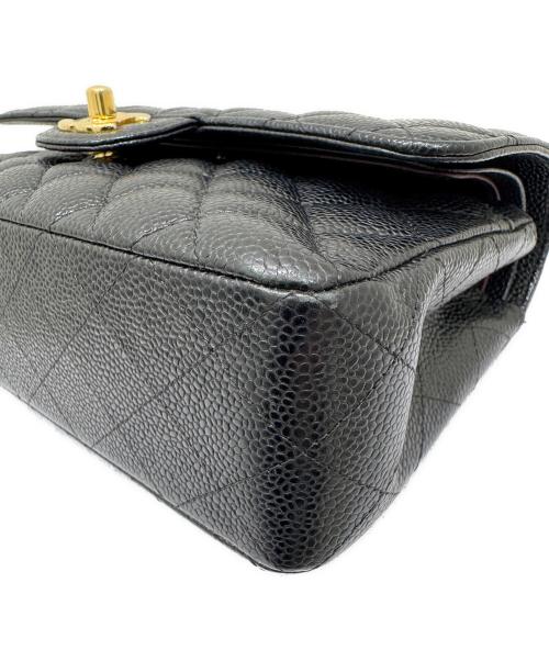 CHANEL（シャネル）CHANEL (シャネル) Wフラップチェーンショルダーバッグ ブラック サイズ:23の古着・服飾アイテム