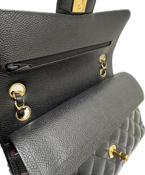 CHANEL（シャネル）CHANEL (シャネル) Wフラップチェーンショルダーバッグ ブラック サイズ:23の古着・服飾アイテム