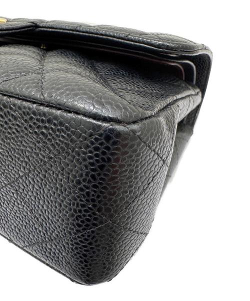 CHANEL（シャネル）CHANEL (シャネル) Wフラップチェーンショルダーバッグ ブラック サイズ:23の古着・服飾アイテム