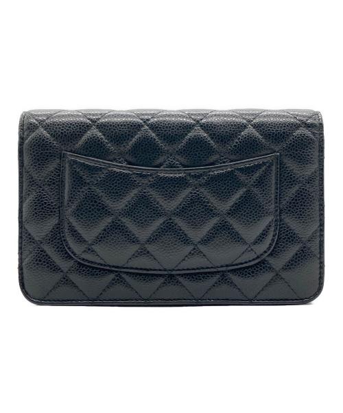 CHANEL（シャネル）CHANEL (シャネル) マトラッセチェーンウォレット ブラックの古着・服飾アイテム