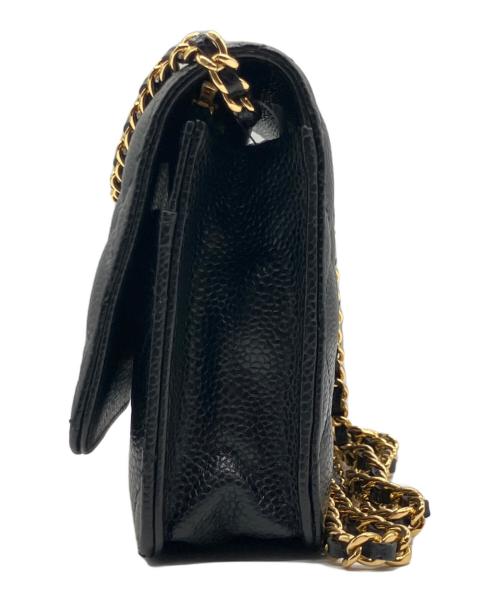 CHANEL（シャネル）CHANEL (シャネル) マトラッセチェーンウォレット ブラックの古着・服飾アイテム