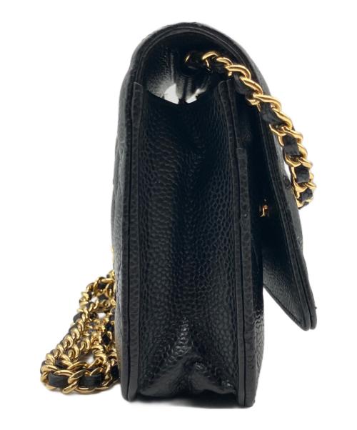 CHANEL（シャネル）CHANEL (シャネル) マトラッセチェーンウォレット ブラックの古着・服飾アイテム