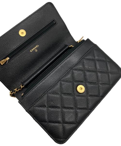 CHANEL（シャネル）CHANEL (シャネル) マトラッセチェーンウォレット ブラックの古着・服飾アイテム