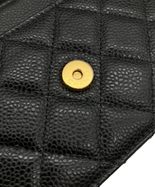 CHANEL（シャネル）CHANEL (シャネル) マトラッセチェーンウォレット ブラックの古着・服飾アイテム