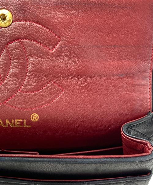 CHANEL（シャネル）CHANEL (シャネル) Wフラップチェーンショルダーバッグ ブラックの古着・服飾アイテム