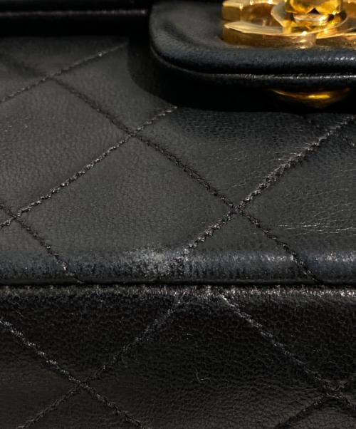 CHANEL（シャネル）CHANEL (シャネル) Wフラップチェーンショルダーバッグ ブラックの古着・服飾アイテム