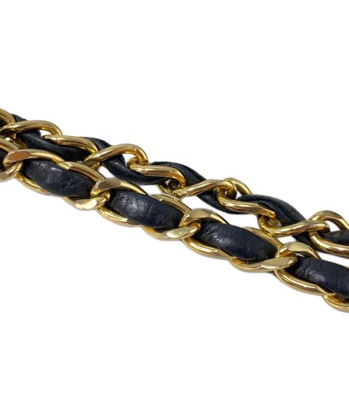 CHANEL（シャネル）CHANEL (シャネル) Wフラップチェーンショルダーバッグ ブラックの古着・服飾アイテム