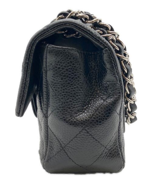 CHANEL（シャネル）CHANEL (シャネル) ミニマトラッセ20/チェーンショルダーバッグ/キャビアスキン/ココマーク/シルバー金具 ブラック サイズ:20の古着・服飾アイテム