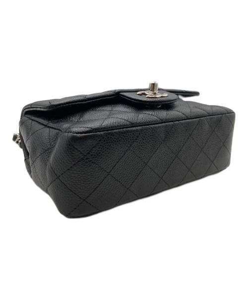 CHANEL（シャネル）CHANEL (シャネル) ミニマトラッセ20/チェーンショルダーバッグ/キャビアスキン/ココマーク/シルバー金具 ブラック サイズ:20の古着・服飾アイテム