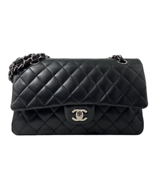 CHANEL（シャネル）CHANEL (シャネル) Wフラップチェーンショルダーバッグ ブラック サイズ:25の古着・服飾アイテム