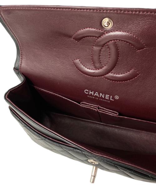 CHANEL（シャネル）CHANEL (シャネル) Wフラップチェーンショルダーバッグ ブラック サイズ:25の古着・服飾アイテム