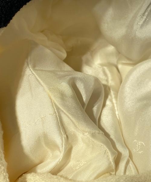 CHANEL（シャネル）CHANEL (シャネル) バイカラーツイードジャケット アイボリー×ブラック サイズ:38の古着・服飾アイテム