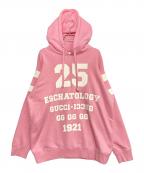 GUCCIグッチ）の古着「ナンバリングパーカー」｜ピンク