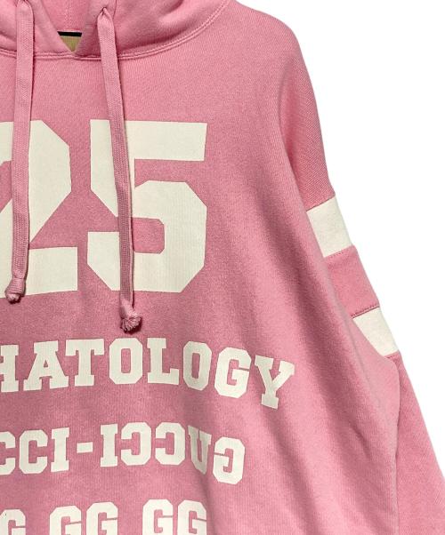 GUCCI（グッチ）GUCCI (グッチ) ナンバリングパーカー ピンク サイズ:Sの古着・服飾アイテム