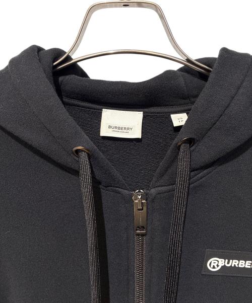 BURBERRY（バーバリー）BURBERRY (バーバリー) 袖切替ジップパーカー ブラック サイズ:XSの古着・服飾アイテム
