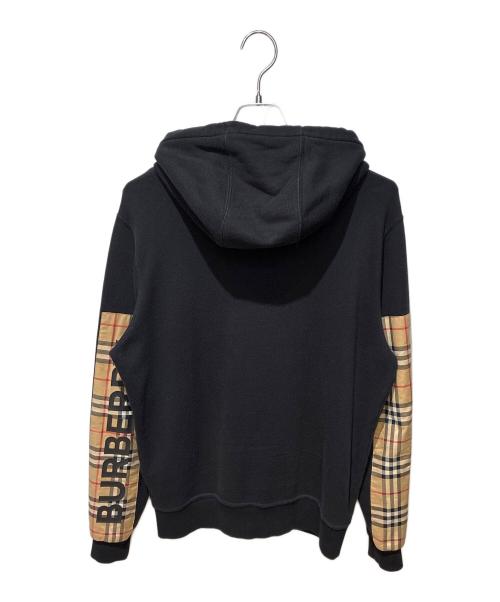 BURBERRY（バーバリー）BURBERRY (バーバリー) 袖切替ジップパーカー ブラック サイズ:XSの古着・服飾アイテム