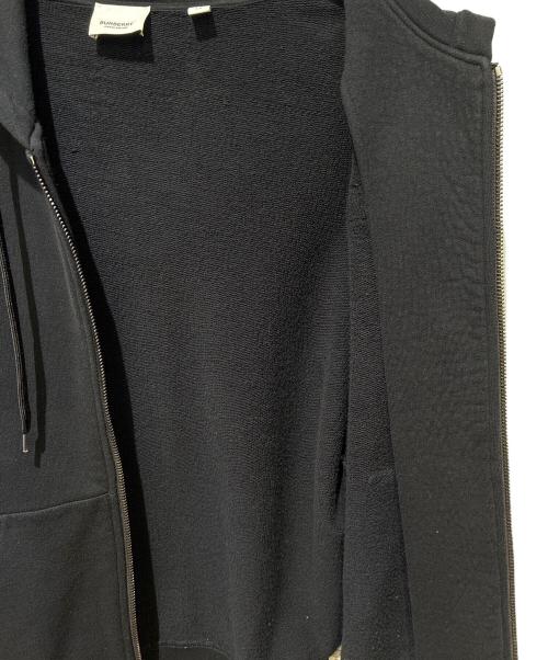 BURBERRY（バーバリー）BURBERRY (バーバリー) 袖切替ジップパーカー ブラック サイズ:XSの古着・服飾アイテム