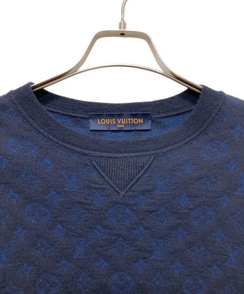 LOUIS VUITTON（ルイ ヴィトン）LOUIS VUITTON (ルイ ヴィトン) カシミヤ混 モノグラムニット ネイビー サイズ:Mの古着・服飾アイテム