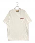 GUCCIグッチ）の古着「ダブルGポケットTシャツ」｜ホワイト