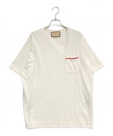 GUCCI（グッチ）の古着「ダブルGポケットTシャツ」｜ホワイト