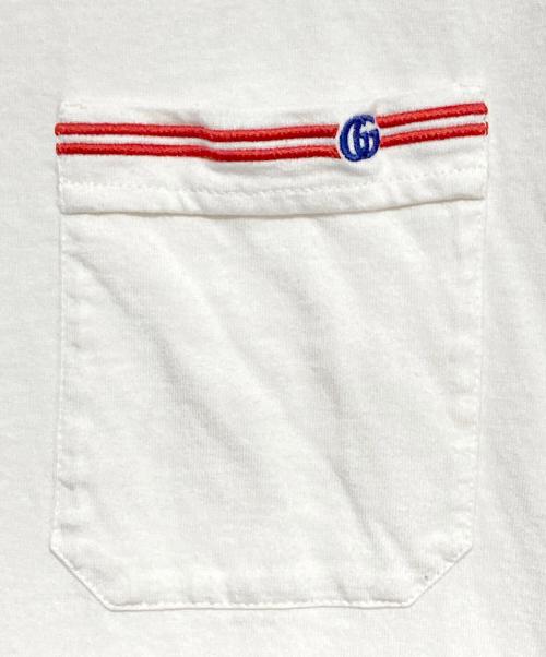 GUCCI（グッチ）GUCCI (グッチ) ダブルGポケットTシャツ ホワイト サイズ:XLの古着・服飾アイテム