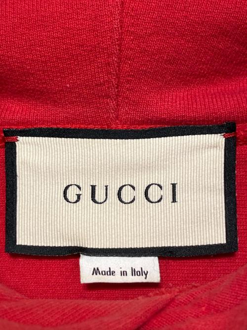 GUCCI（グッチ）GUCCI (グッチ) ロゴパーカー レッド サイズ:XSの古着・服飾アイテム