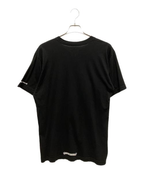 CHROME HEARTS（クロムハーツ）CHROME HEARTS (クロムハーツ) CH NECK ROGO T-shirts / アーチネックロゴカットソー ブラック サイズ:Lの古着・服飾アイテム