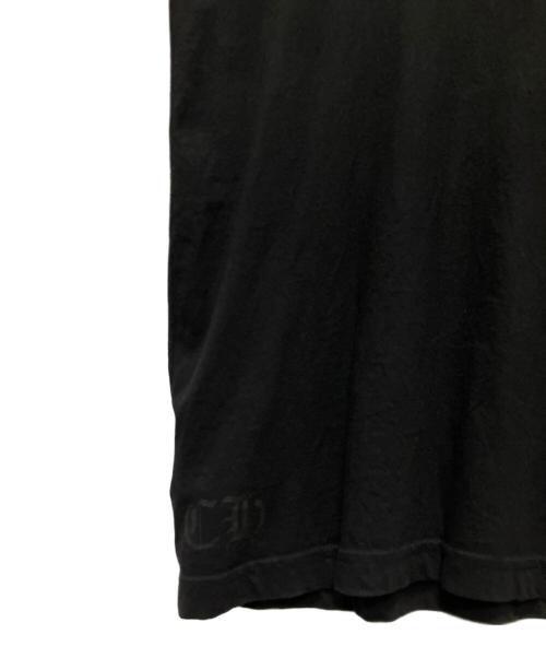 CHROME HEARTS（クロムハーツ）CHROME HEARTS (クロムハーツ) CH NECK ROGO T-shirts / アーチネックロゴカットソー ブラック サイズ:Lの古着・服飾アイテム