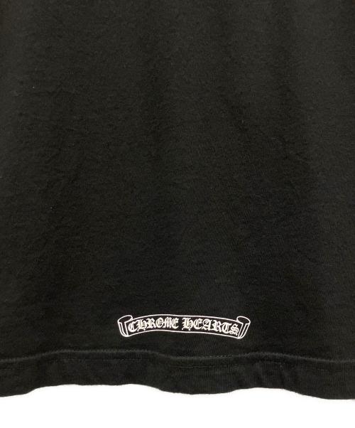 CHROME HEARTS（クロムハーツ）CHROME HEARTS (クロムハーツ) CH NECK ROGO T-shirts / アーチネックロゴカットソー ブラック サイズ:Lの古着・服飾アイテム