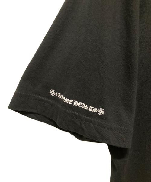 CHROME HEARTS（クロムハーツ）CHROME HEARTS (クロムハーツ) CH NECK ROGO T-shirts / アーチネックロゴカットソー ブラック サイズ:Lの古着・服飾アイテム