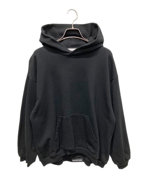 BALENCIAGA（バレンシアガ）BALENCIAGA (バレンシアガ) 裾ロゴパーカー ブラック サイズ:Sの古着・服飾アイテム