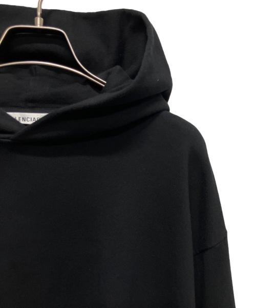 BALENCIAGA（バレンシアガ）BALENCIAGA (バレンシアガ) 裾ロゴパーカー ブラック サイズ:Sの古着・服飾アイテム