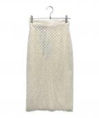 GUCCIグッチ）の古着「ダブルGレーススカート」｜ベージュ