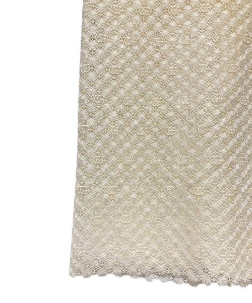 GUCCI（グッチ）GUCCI (グッチ) ダブルGレーススカート ベージュ サイズ:40 未使用品の古着・服飾アイテム