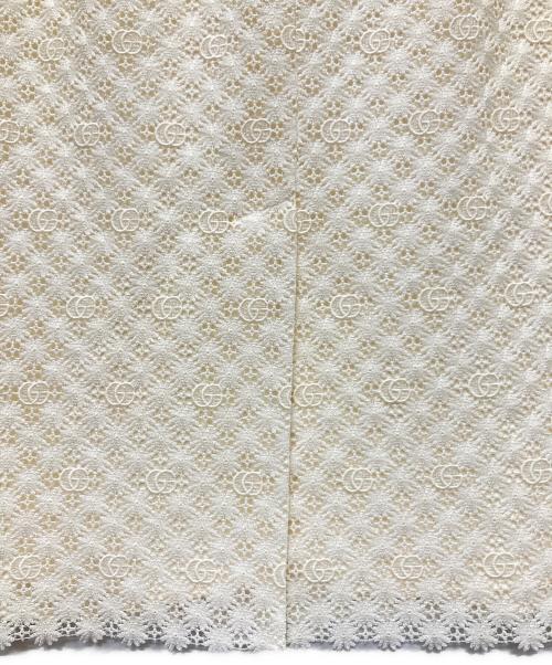 GUCCI（グッチ）GUCCI (グッチ) ダブルGレーススカート ベージュ サイズ:40 未使用品の古着・服飾アイテム