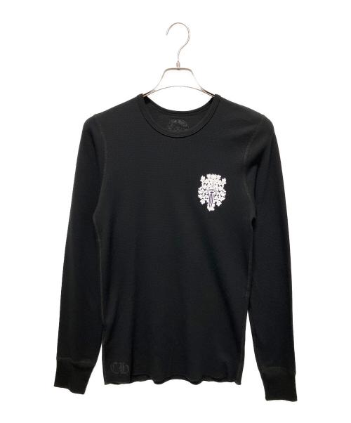 CHROME HEARTS（クロムハーツ）CHROME HEARTS (クロムハーツ) ダガーワッフル サーマル ロングスリーブ ブラック サイズ:Mの古着・服飾アイテム
