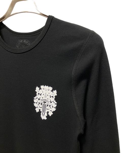 CHROME HEARTS（クロムハーツ）CHROME HEARTS (クロムハーツ) ダガーワッフル サーマル ロングスリーブ ブラック サイズ:Mの古着・服飾アイテム