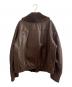 GIORGIO ARMANI (ジョルジョアルマーニ) レザーブルゾン ブラウン サイズ:-：85000円