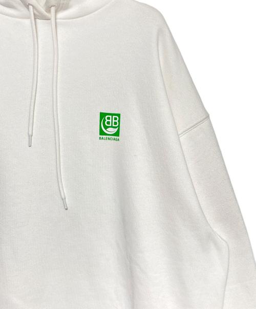 BALENCIAGA（バレンシアガ）BALENCIAGA (バレンシアガ) ロゴパーカー ホワイト サイズ:XSの古着・服飾アイテム