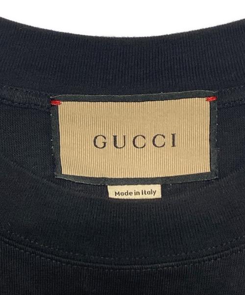 GUCCI（グッチ）GUCCI (グッチ) フットボールTシャツ ブラック サイズ:XSの古着・服飾アイテム